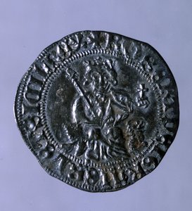 Silver coin struck at the time of King of Naples Robert I of Anjou (1275-1343)