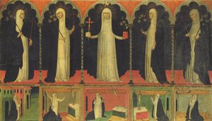 St. Catherine and four Dominican Saints by Italian School