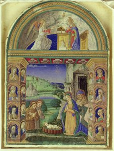 The Annunciation, The Adoration of the Child by the Virgin Mary, St. Joseph, St. Anthony of Padua and St. Francis