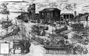 The Arrival of Henri III of France in the Lido of Venice on 8 July 1574 by Italian School