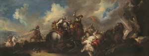 The Battle of the Cavaliers by Italian School