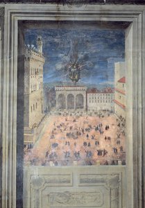 The Fireworks in Piazza della Signoria, c.1560