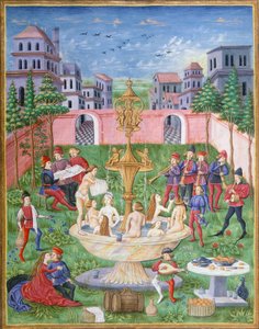 The Fountain of Life: Singers and Musicians in a Garden (miniature from De Sphaera)