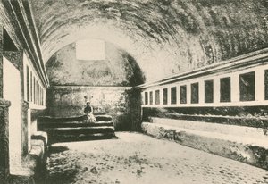 The Frigidarium of Women in the Stabian Baths as it is by Italian School