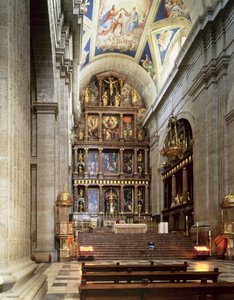 The High Altar in the Basilica by Italian School