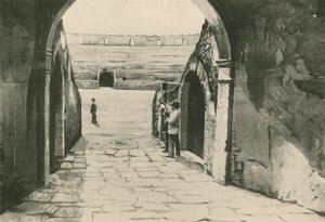 The Principal Entrance to the Amphitheatre as it is by Italian School
