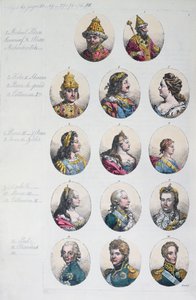 The Romanov Dynasty, from Costume Antico e Moderno by Gulio Ferrario by Italian School