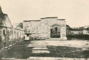 The Stabian Baths - The Courtyard of the Stuccoes as it is by Italian School