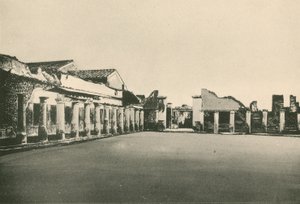 The Stabian Baths - The Wrestling-Place as it is by Italian School