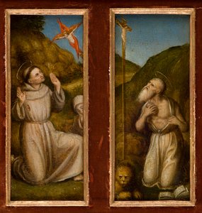The Stigmatisation of Saints Francis and Jerome (c.1480) by Italian School