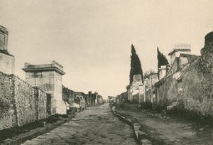 The Street of the Tombs as it is by Italian School