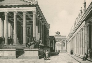 The Temple of Jove and the Arch of Nero as they were by Italian School