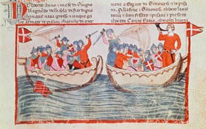 The Battle of Meloria by Italian School