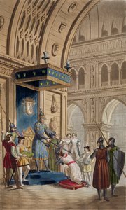 The Creating of a Knight Templar, from a Manuscript of Romance of Lancelot of the Lake