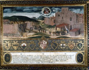 The inhabitants of Siena destroyed the fortress built by the Spaniards of Charles V. 1552
