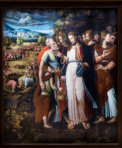 The Multiplication of the Loaves and Fishes by Italian School