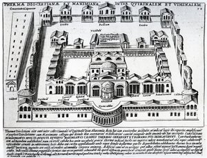 Thermae Diocletianae by Italian School