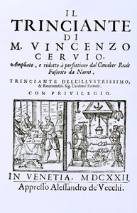 Titlepage of an Italian Cookery Book, Published in Venice, 1622 by Italian School