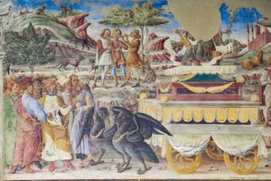 Triumph of Mercury, Hall of the Months, Northern Wall: June by Italian School