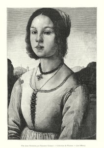 A Young Florentine, by Francesco Granacci, Collections of Florence, The Uffizi by Italian School