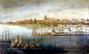 Unification of Italy: Expedition of the Thousand led by Giuseppe Garibaldi. The Landing in Marsala, Sicily. Anonymous painting. Milan Museo del Risorgimento by Italian School
