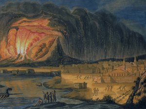 Vesuvius Erupting Near Naples, c.1815