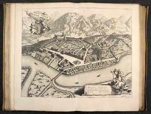 View of Aosta, Piedmont, Italy by Italian School