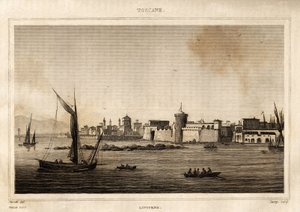 View of Livorno in Tuscany