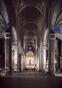 View of Lucca cathedral by Italian School