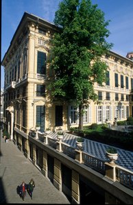 View of the Palace Bianco (or Palace of Luca Grimaldi) built in 1530 and 1540 in Genoa, Italy by Italian School