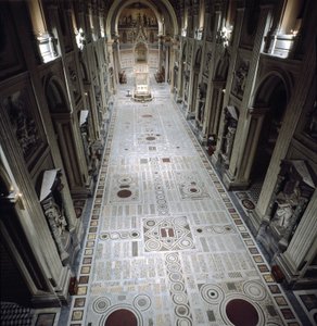 View of the central nave of St. John