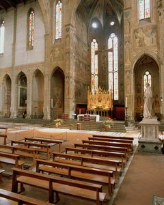 View of the church apse