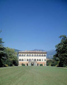 View of the facade of Villa reale di Marlia (or Palazzo Orsetti) by Italian School