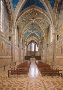 View of the interior of the Upper Church