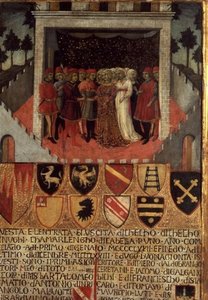 Wedding Feast, Sienese, c.1400 by Italian School