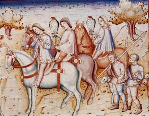 Young Gentlemen of the Aristocracy Hunting the Falcon