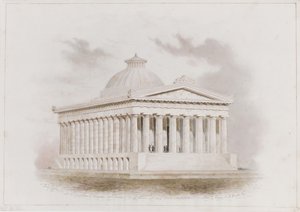 U. S. Custom House, New York Perspective, 1834