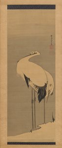 Two Cranes by Ito Jakuchu