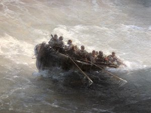 Fragment Boat with People