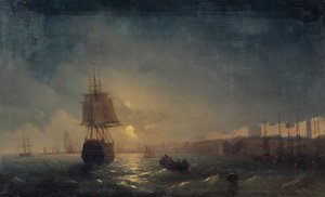 View of Odessa on a Moonlit Night