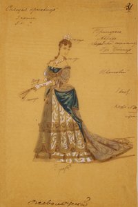 Costume design for the ballet Sleeping Beauty by P. Tchaikovsky