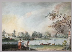 The Ponds before the Urban Estate of Count Alexei Kirillovich Razumovsky in Moscow by Ivan Alexeyevich Ivanov