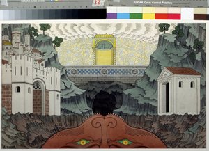 Stage Design for the Play Le Miracle de Theophile by Rutebeuf by Ivan Yakovlevich Bilibin
