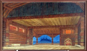 Stage Design for the Opera Ruslan and Ludmila by Mikhail Glinka by Ivan Yakovlevich Bilibin