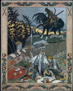 Illustration for the Fairy Tale Marya Morevna by Ivan Yakovlevich Bilibin