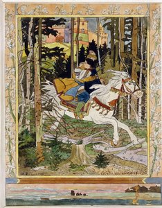 Prince Ivan. Illustration of Russian Folklore Hero Ivan Tsarevich