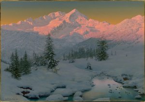 At the Foot of the Garmisch Mountains, Bavaria by Ivan Fedorovich Choultse