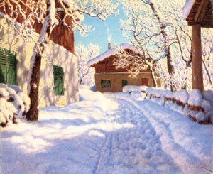 First Snow by Ivan Fedorovich Choultse