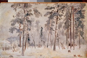 Hoarfrost by Ivan Ivanovich Shishkin