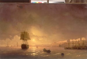 View of Odessa on a Moonlit Night